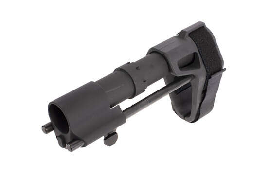 SB Tactical adjustable stabilzing PDW arm brace fits AR-pattern receivers for improved one handed shooting accuracy